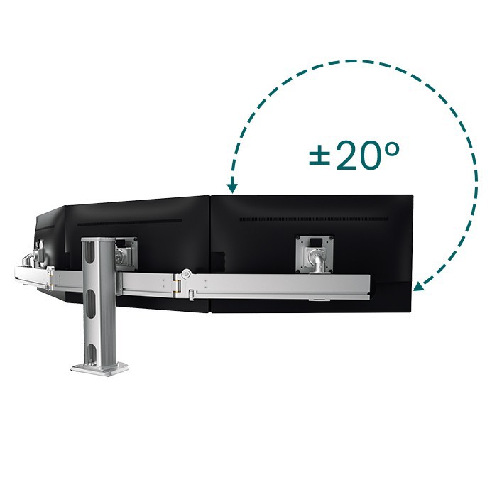 3 screen monitor arm